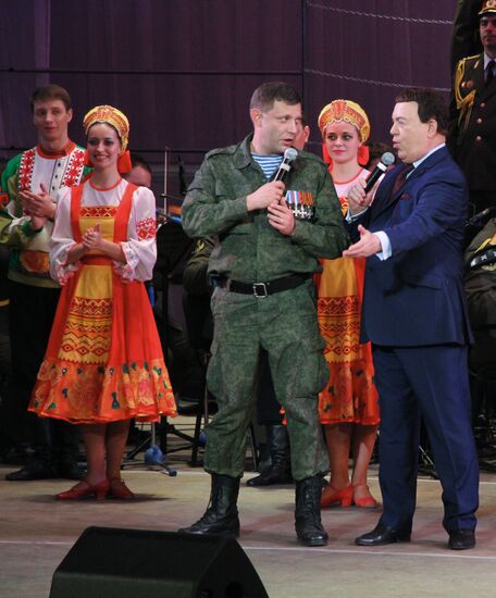 Singer Iosif Kobzon in Donetsk region