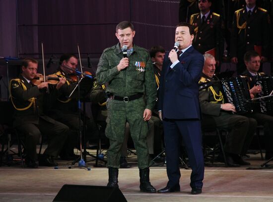 Singer Iosif Kobzon in Donetsk region
