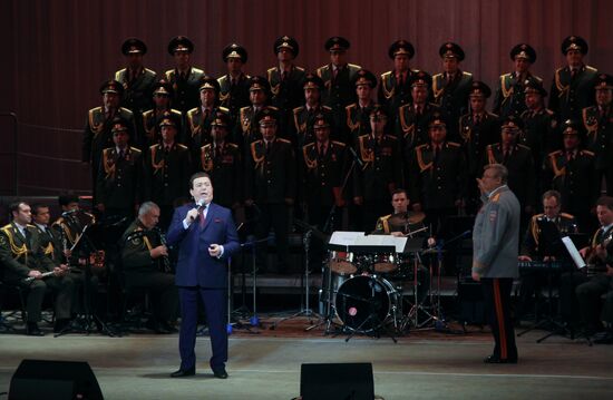 Singer Iosif Kobzon in Donetsk region