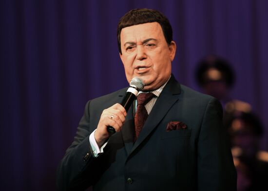 Singer Iosif Kobzon performs in Donetsk