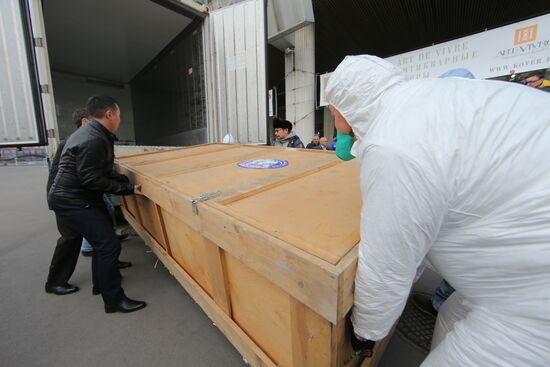 Famous Yakutian baby mammoth delivered to Central Artist House