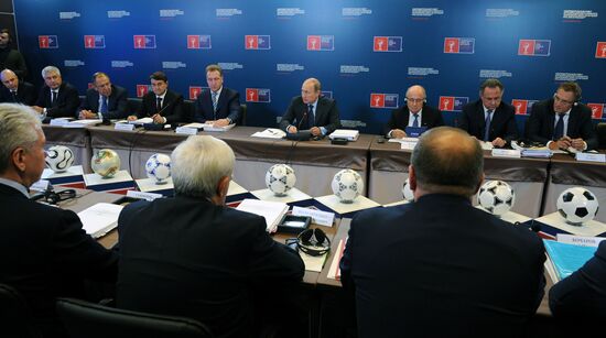 Vladimir Putin inspects progress in Luzhniki Sports Arena reconstruction