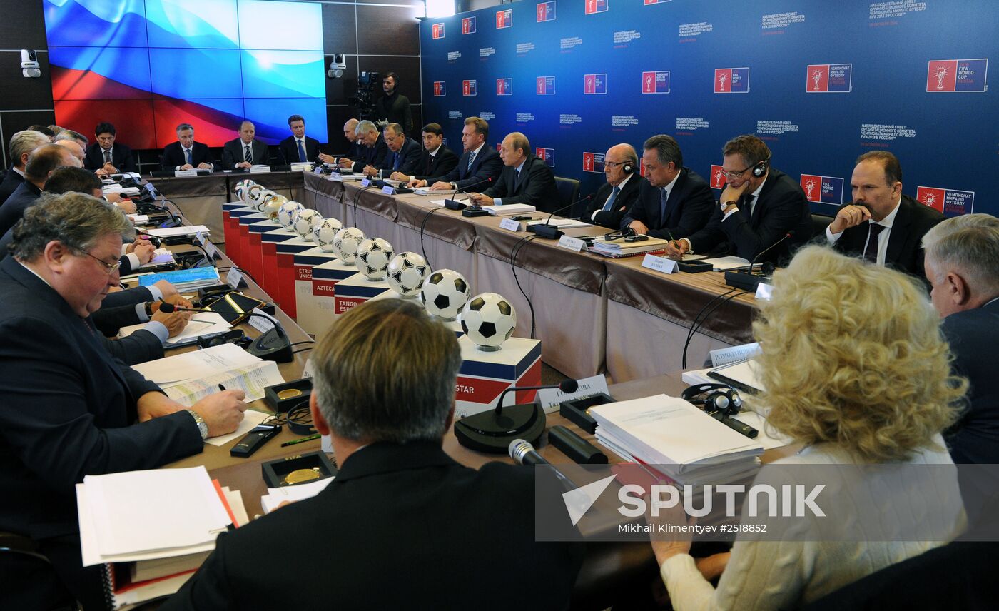 Vladimir Putin inspects progress in Luzhniki Sports Arena reconstruction
