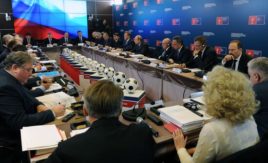Vladimir Putin inspects progress in Luzhniki Sports Arena reconstruction