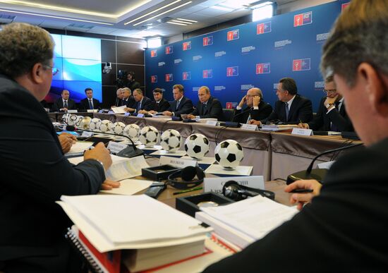 Vladimir Putin inspects progress in Luzhniki Sports Arena reconstruction
