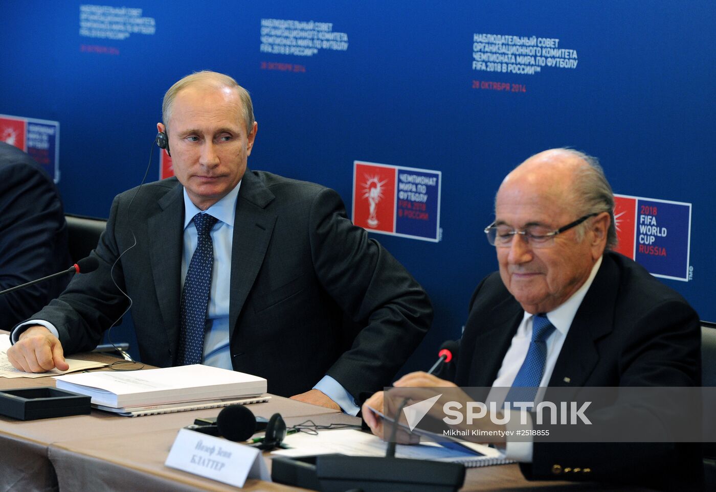 Vladimir Putin inspects progress in Luzhniki Sports Arena reconstruction