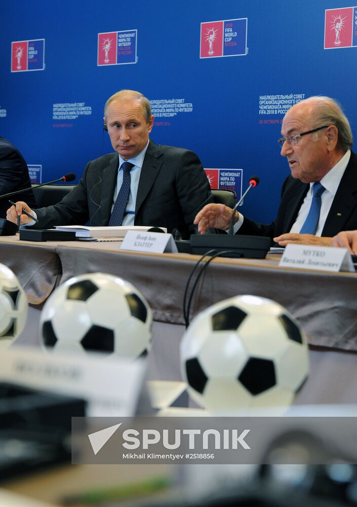 Vladimir Putin inspects progress in Luzhniki Sports Arena reconstruction