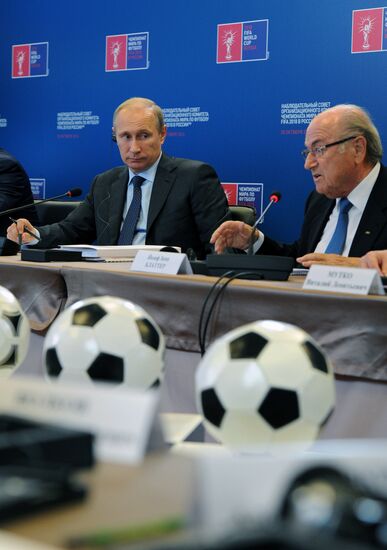 Vladimir Putin inspects progress in Luzhniki Sports Arena reconstruction