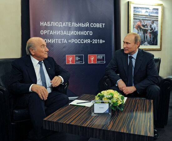 Vladimir Putin inspects progress of Luzhniki Sports Arena reconstruction