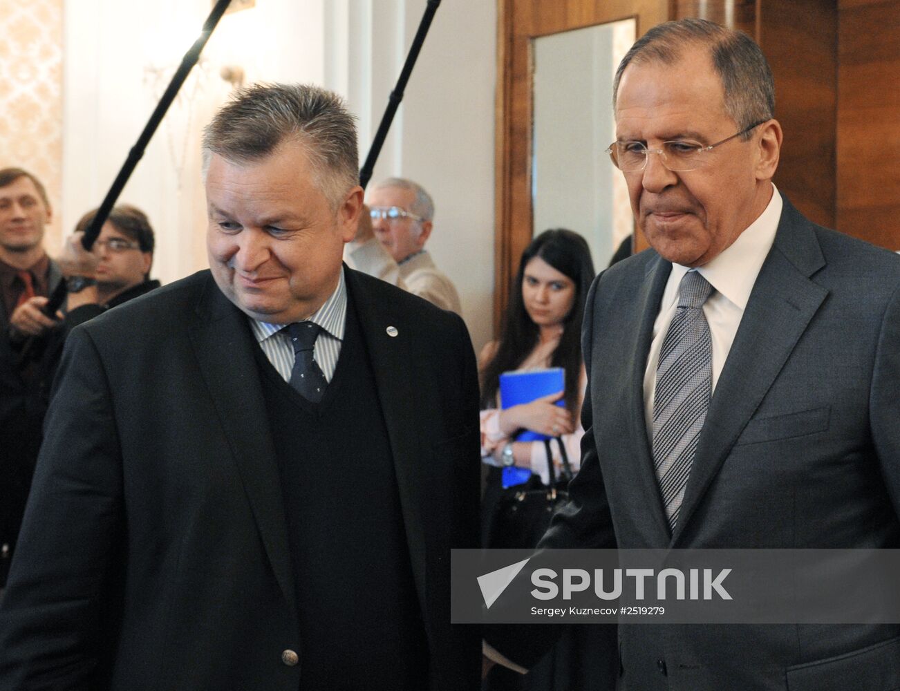 Russian Foreign Minister Sergey Lavrov meets with Michael Link