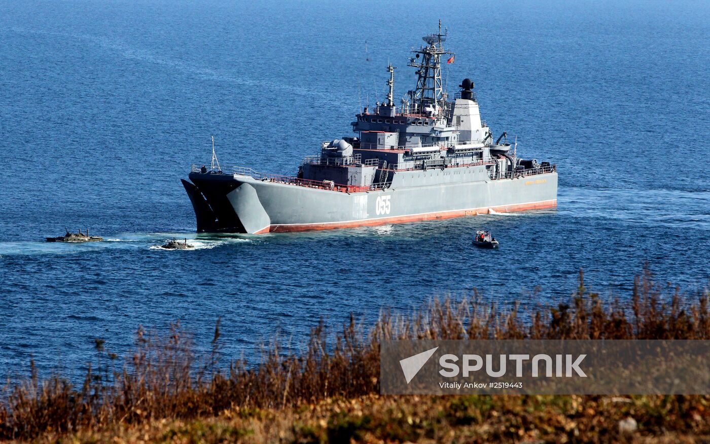 Pacific Fleet Marines hold exercise in Primorsky region