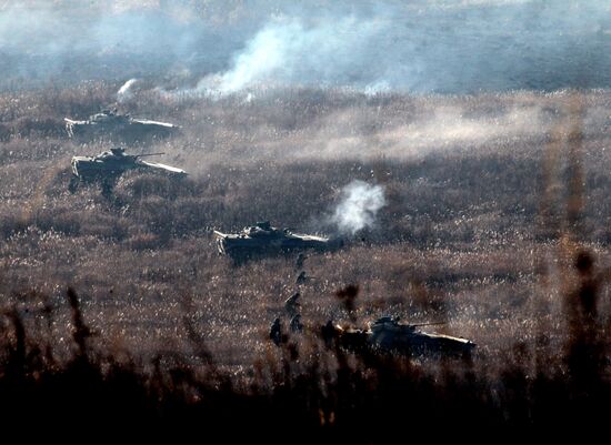 Pacific Fleet Marines hold exercise in Primorsky region
