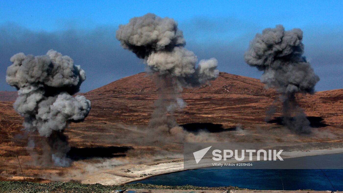 Pacific Fleet Marines hold exercise in Primorsky region