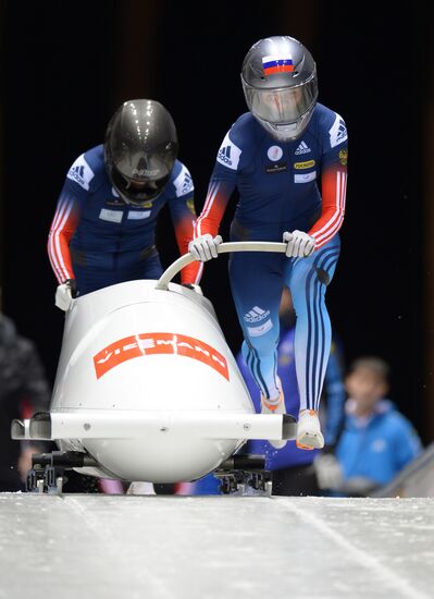Bobsleigh. Russian Champioships. Two man/Women. Day One