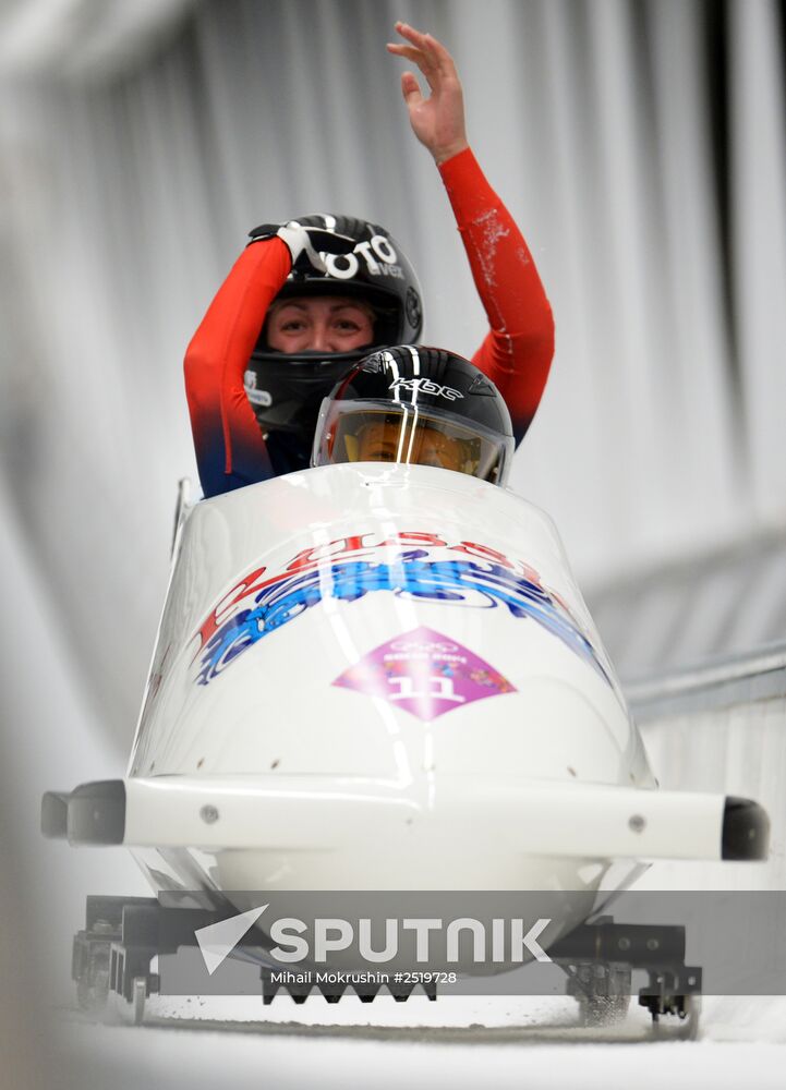 Bobsleigh. Russian Champioships. Two man/Women. Day One
