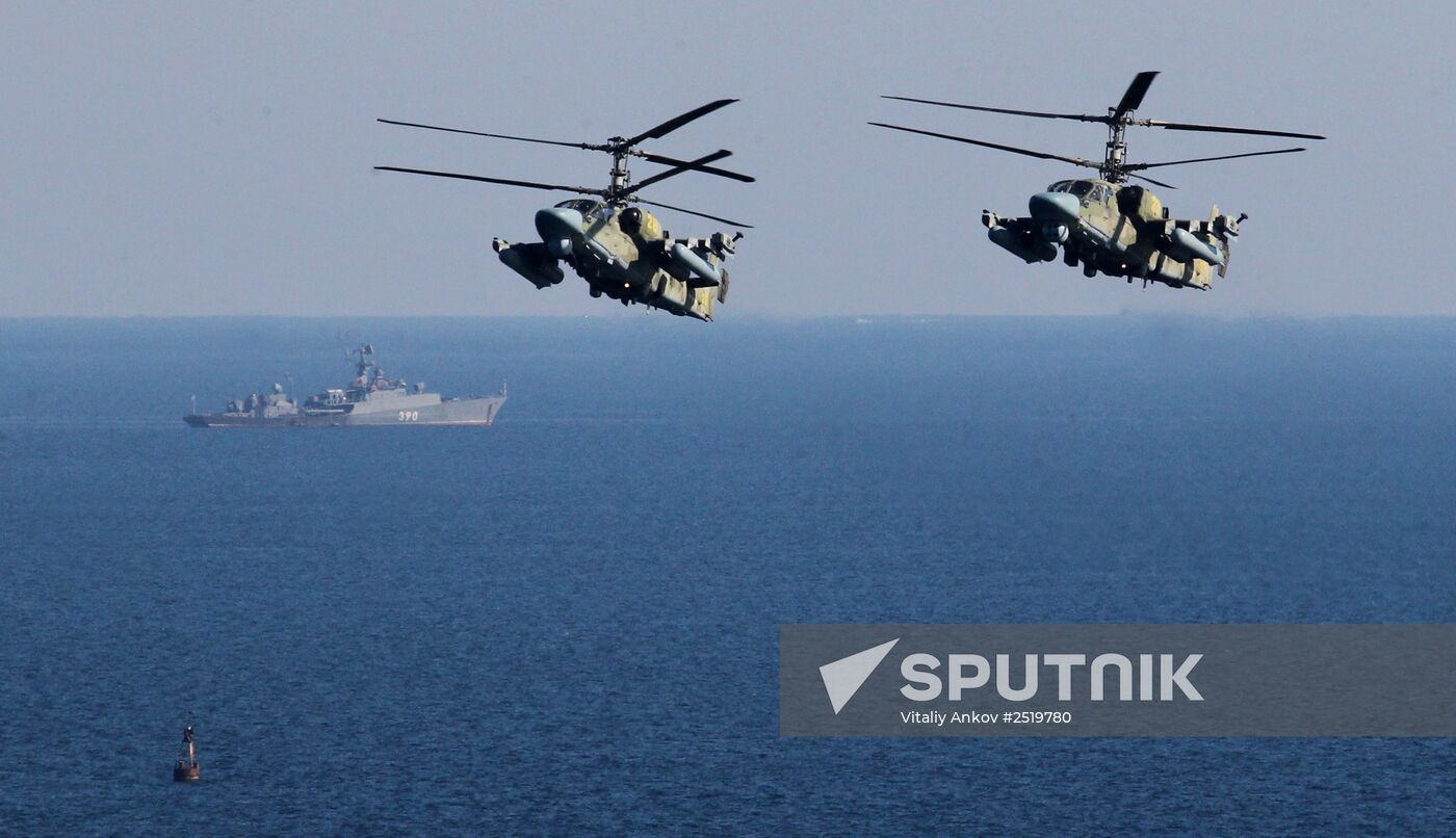 Pacific Fleet Marine Force tactical exercises in Primorye