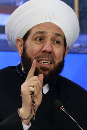 Press conference by Ahmad Badreddin Hassoun, Grand Mufti of Syria