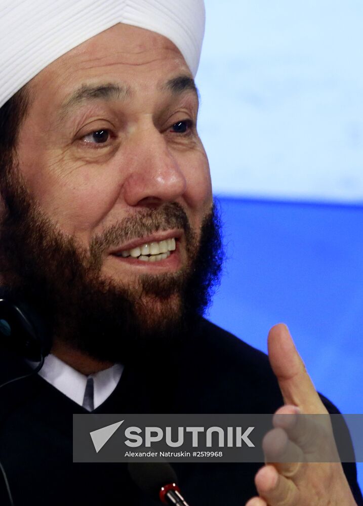 Press conference by Ahmad Badreddin Hassoun, Grand Mufti of Syria