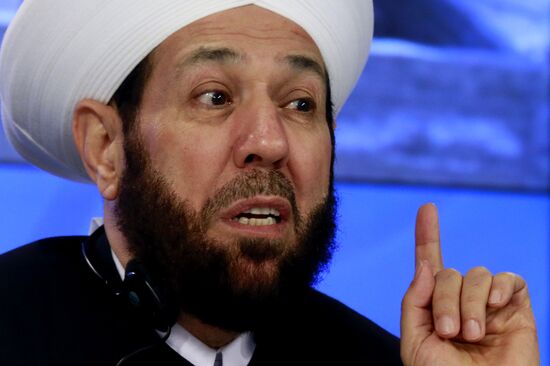 Press conference by Ahmad Badreddin Hassoun, Grand Mufti of Syria