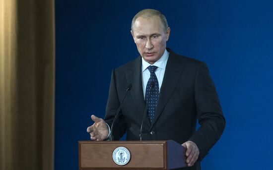 Vladimir Putin attends plenary meeting of 10th Conference of Russian Union of Rectors