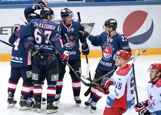 Ice hockey. KHL. Torpedo vs. CSKA