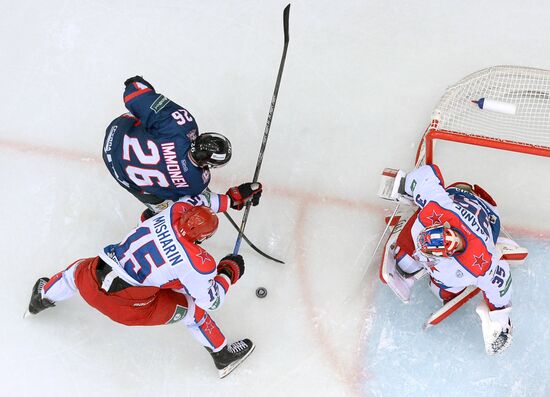 Ice hockey. KHL. Torpedo vs. CSKA