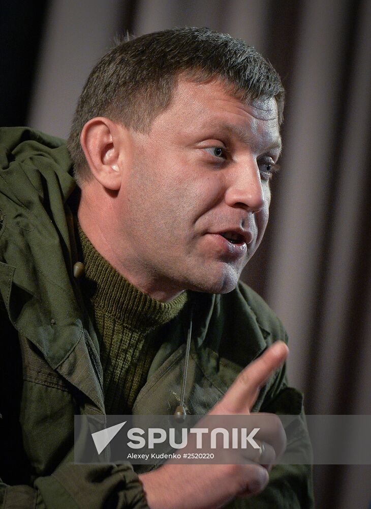 Alexander Zakharchenko visits Novoazovsk