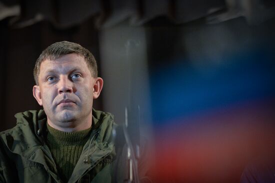 Alexander Zakharchenko visits Novoazovsk