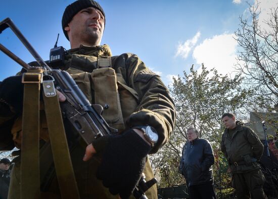 Alexander Zakharchenko visits Novoazovsk