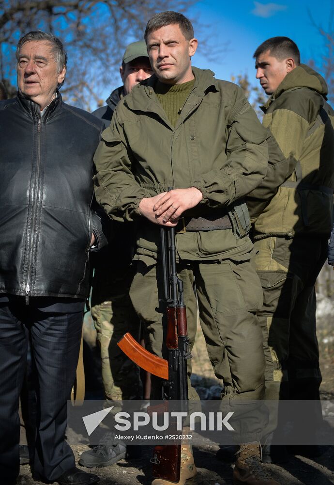 Alexander Zakharchenko visits Novoazovsk