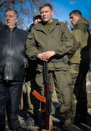 Alexander Zakharchenko visits Novoazovsk