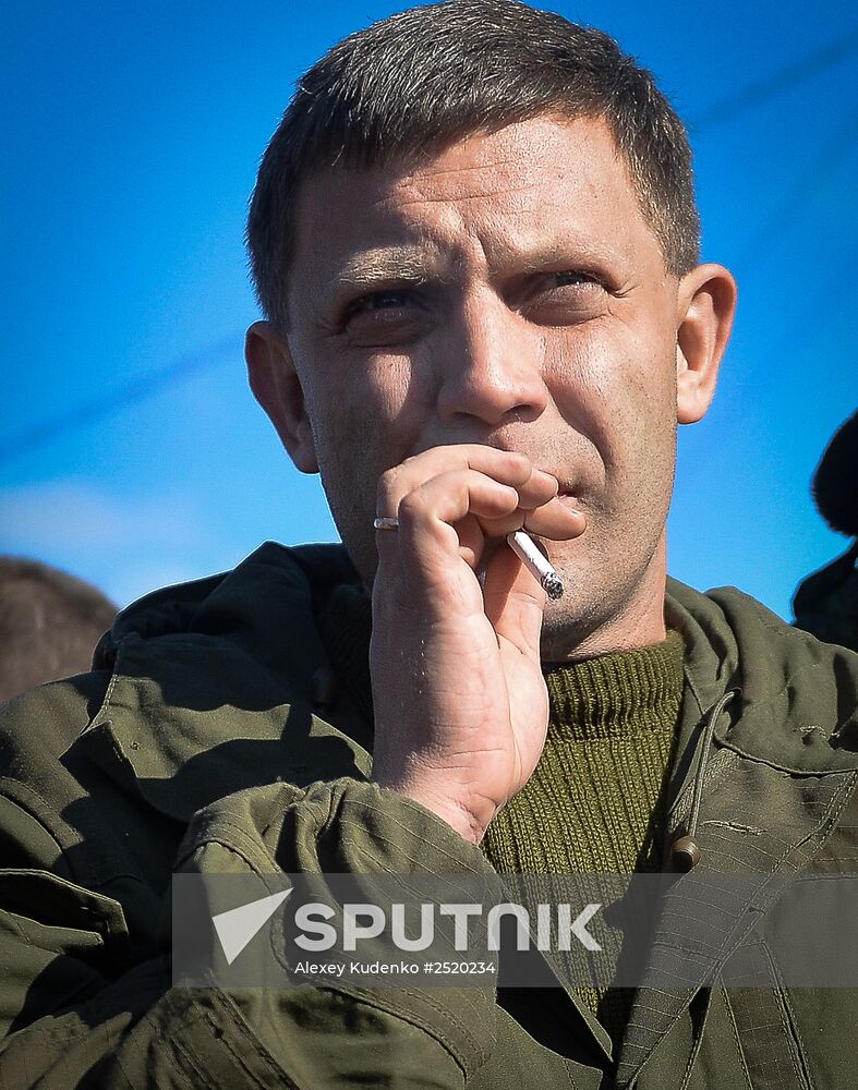 Alexander Zakharchenko visits Novoazovsk