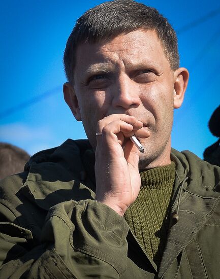 Alexander Zakharchenko visits Novoazovsk