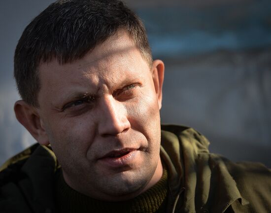 Alexander Zakharchenko visits Novoazovsk