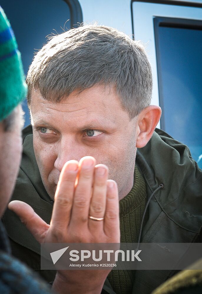 Alexander Zakharchenko visits Novoazovsk