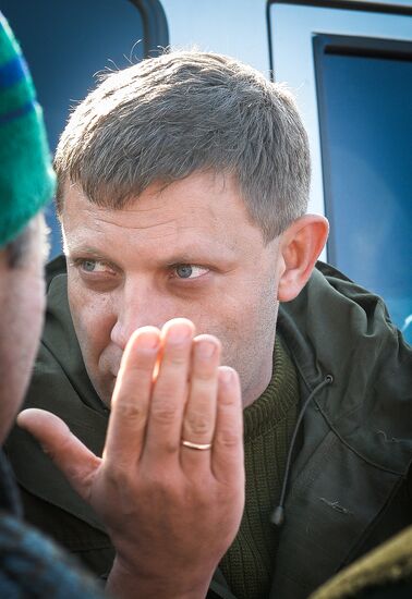 Alexander Zakharchenko visits Novoazovsk