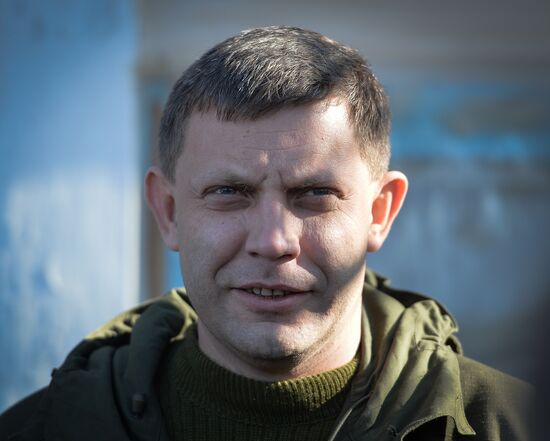 Alexander Zakharchenko visits Novoazovsk