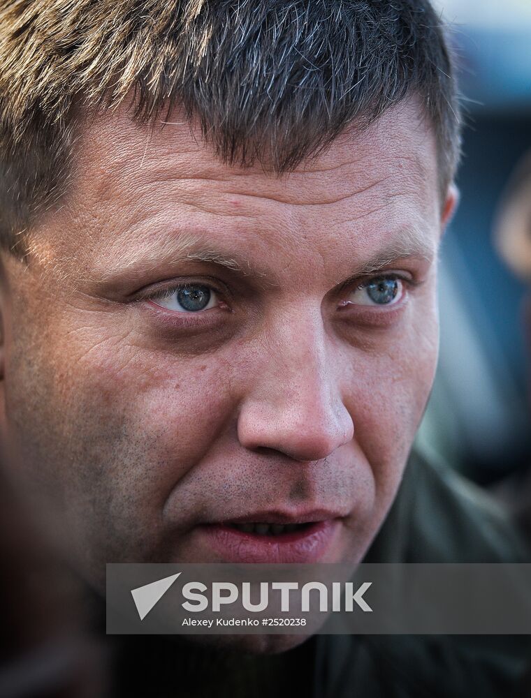 Alexander Zakharchenko visits Novoazovsk