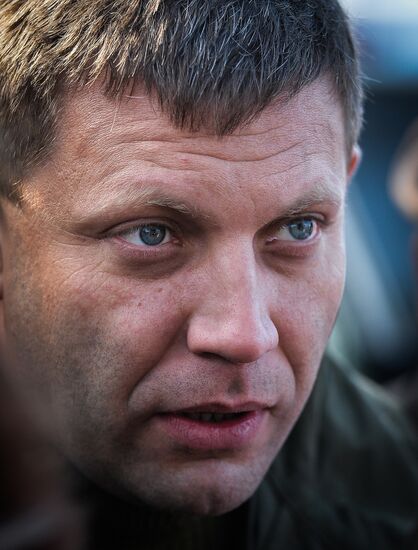 Alexander Zakharchenko visits Novoazovsk