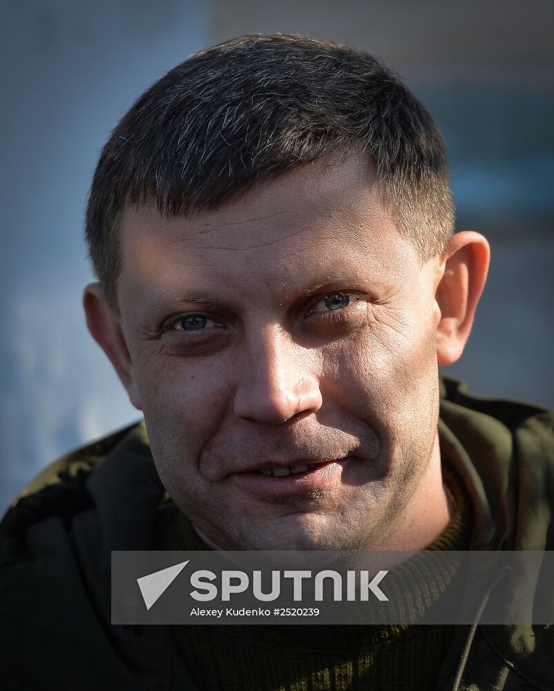 Alexander Zakharchenko visits Novoazovsk