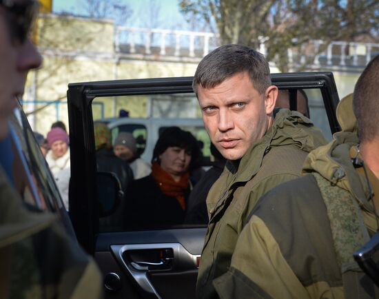 Alexander Zakharchenko visits Novoazovsk
