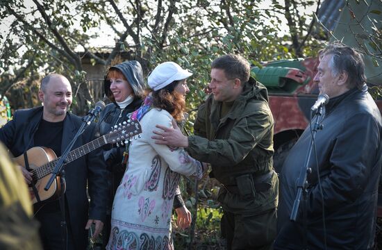 Alexander Zakharchenko visits Novoazovsk