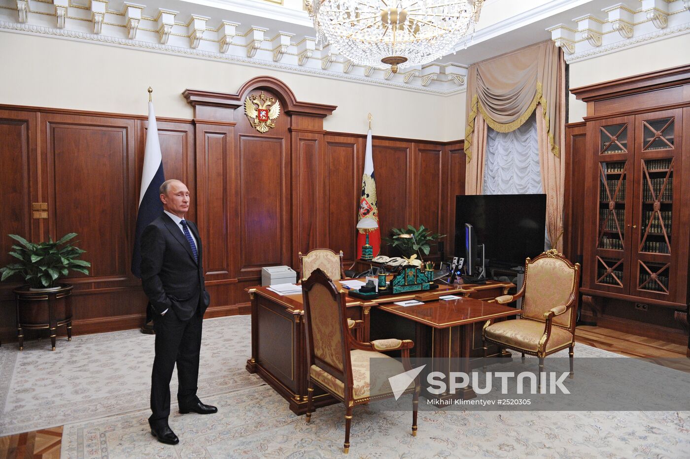 Vladimir Putin meets with Novatek chairman