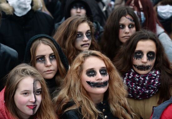 Halloween celebration in Novosibirsk