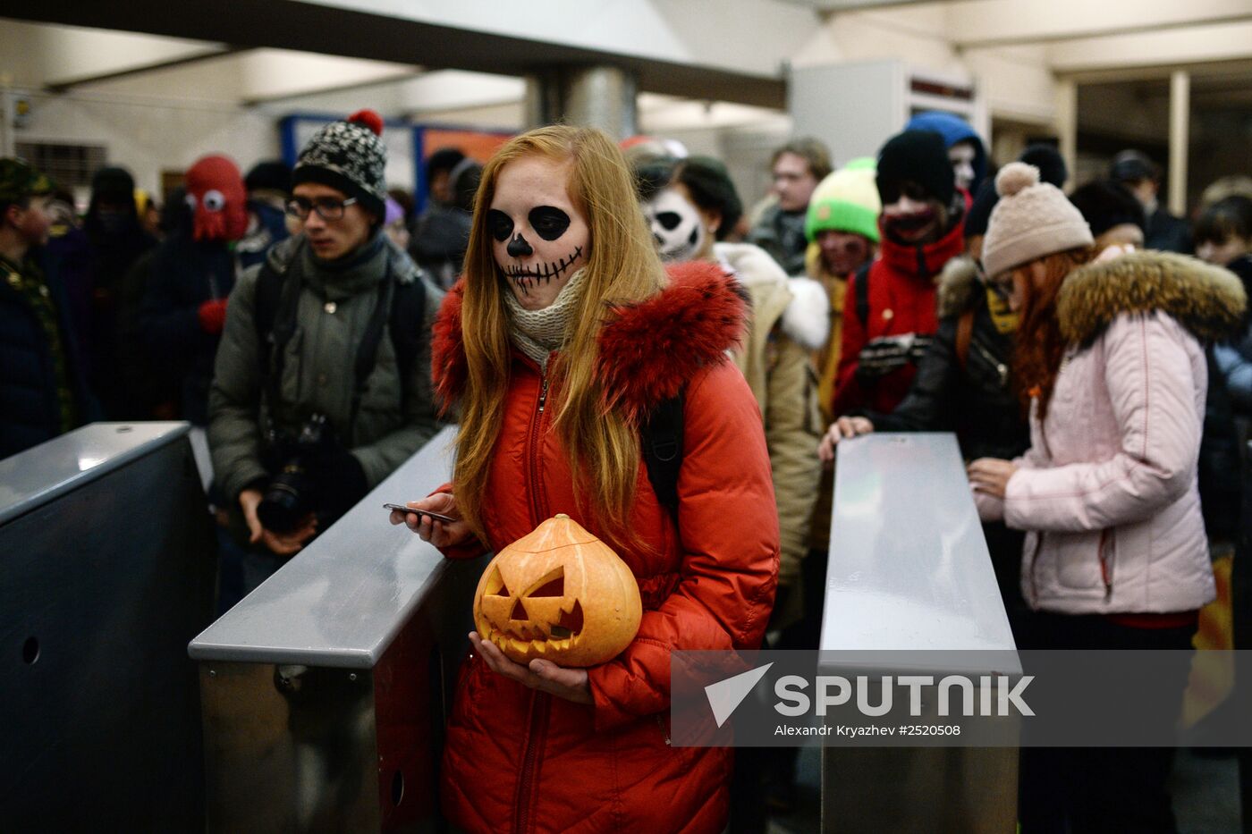 Halloween celebration in Novosibirsk