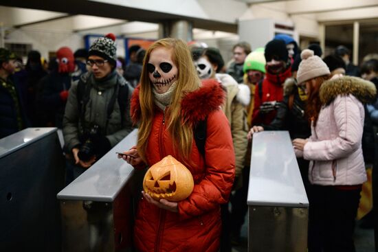 Halloween celebration in Novosibirsk