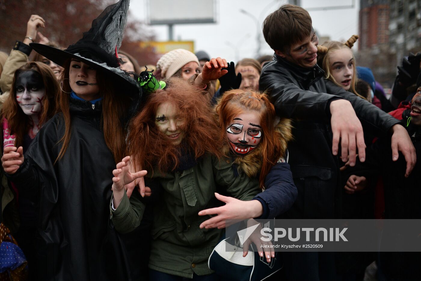 Halloween celebration in Novosibirsk