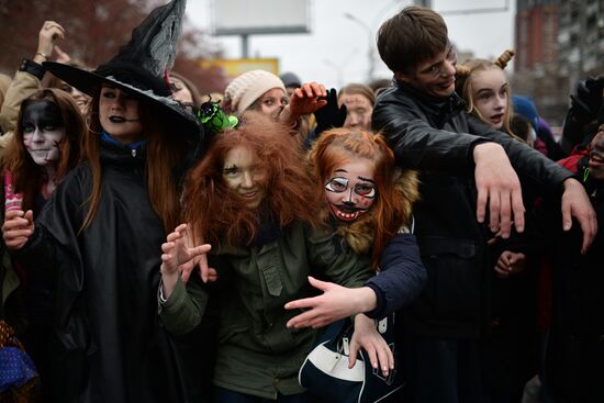 Halloween celebration in Novosibirsk