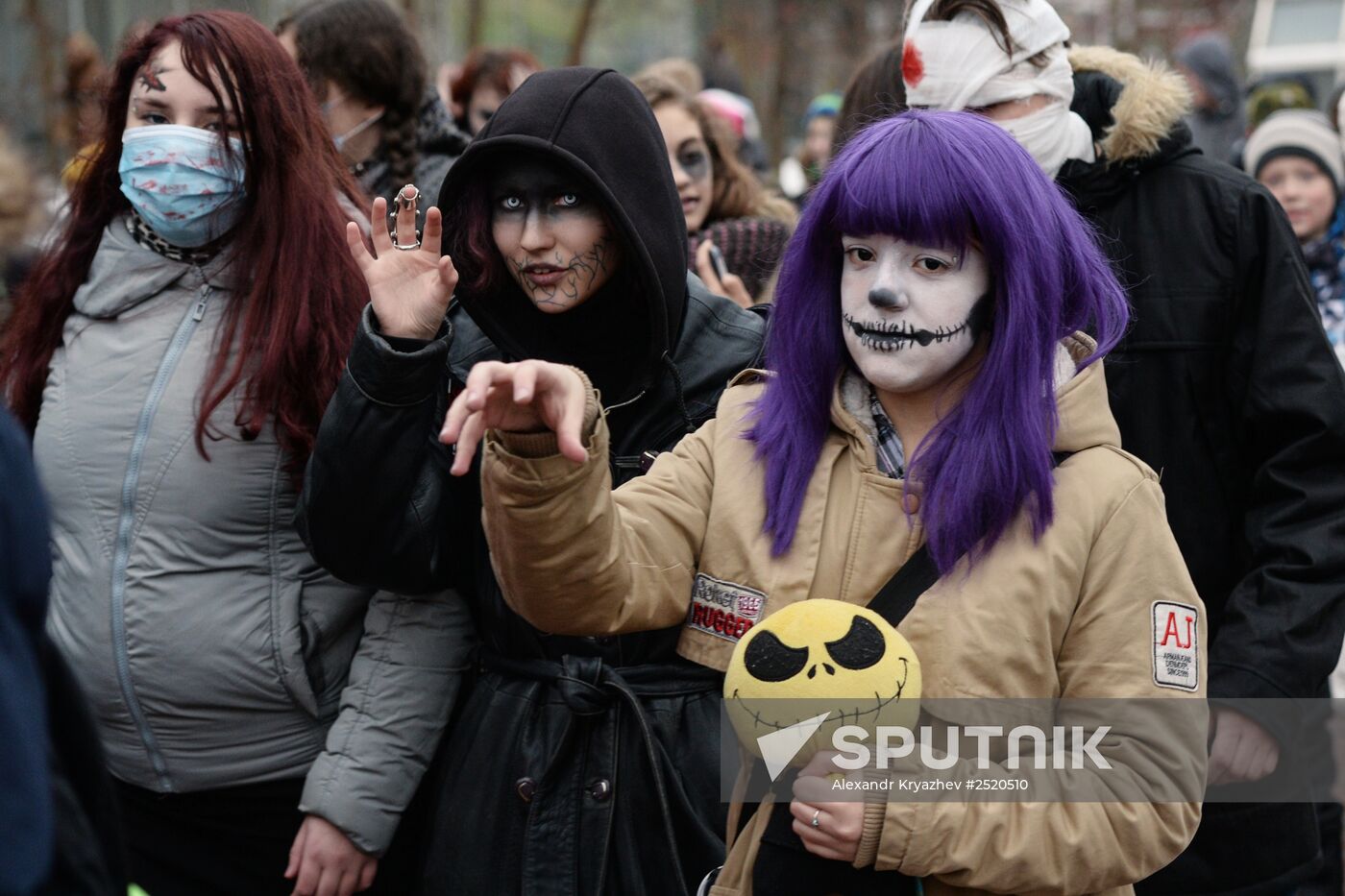 Halloween celebration in Novosibirsk