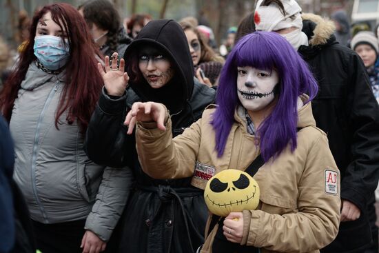 Halloween celebration in Novosibirsk